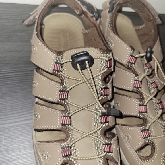 Eddie Bauer Womens Blakely Tan Hiking Walking Shoes Size 10 - Picture 4 of 13